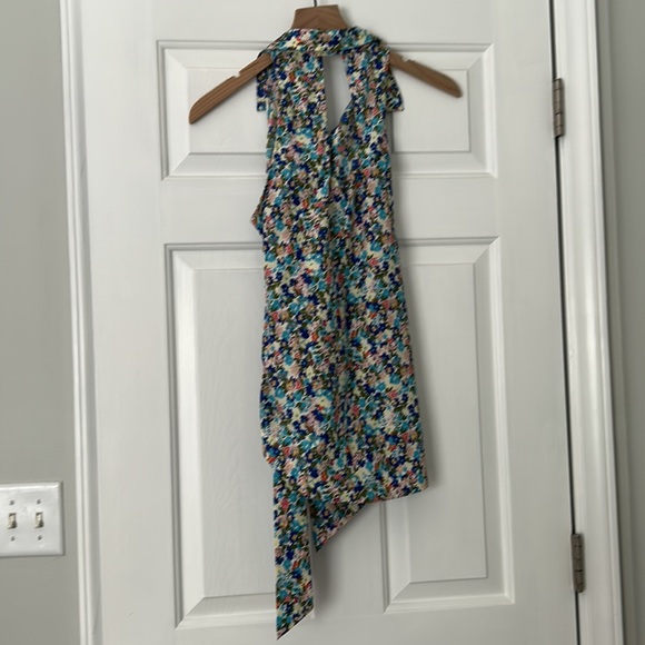 Maeve Anthropologie tie-front floral top (nearly new) - Picture 6 of 7